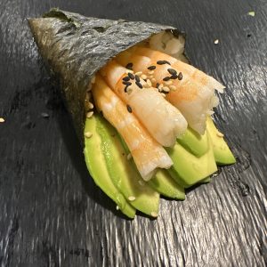 Crevette avocat (Temaki 1 pc)