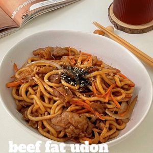 Udon sauté au boeuf