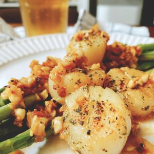 Coquilles St Jacques sautées aux asperges