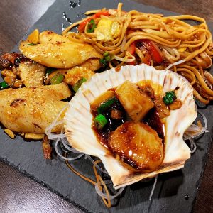 Teppanyaki de coquilles Saint-Jacques